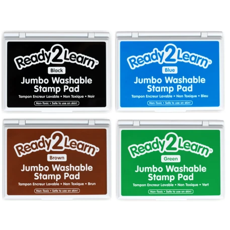 Center Enterprises Ready 2 Learn Jumbo Circular Washable Stamp Pad White Ink  Pack of 3, 1 - Harris Teeter